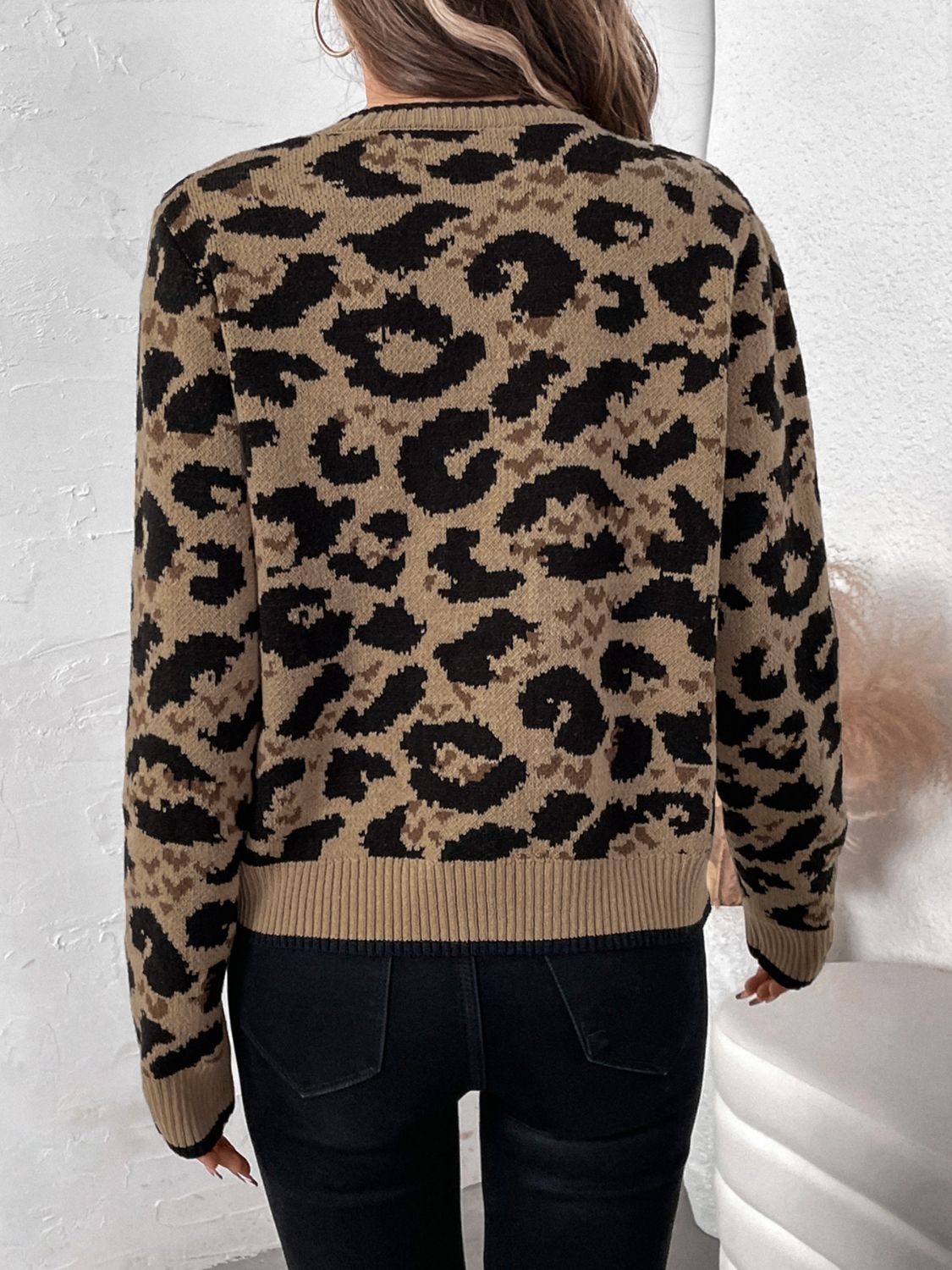 Leopard Bow Cardigan