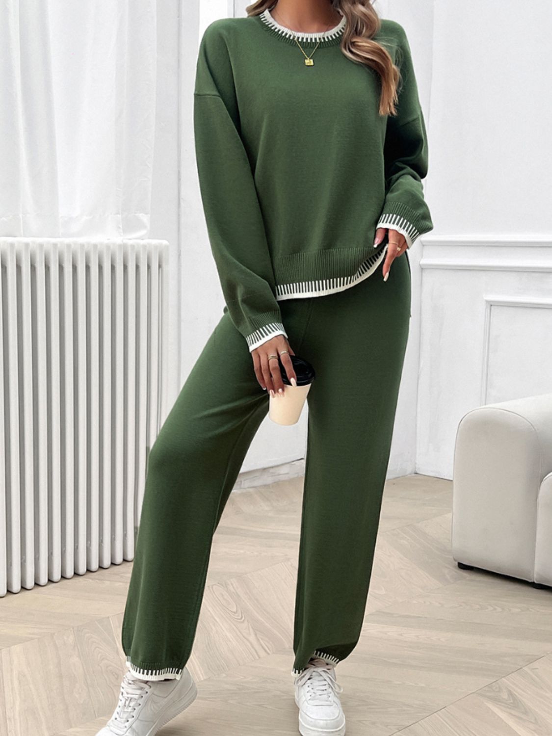 Devine Top and Pants Sweater Set