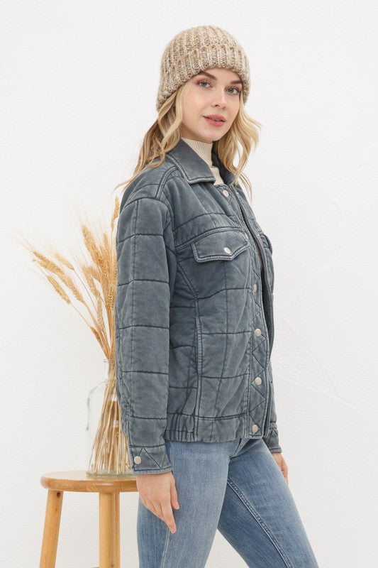 STONE QUILTED JACKET