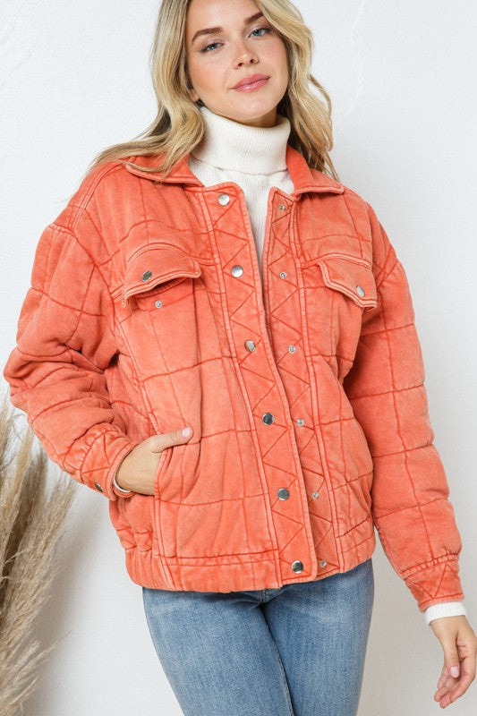 STONE QUILTED JACKET