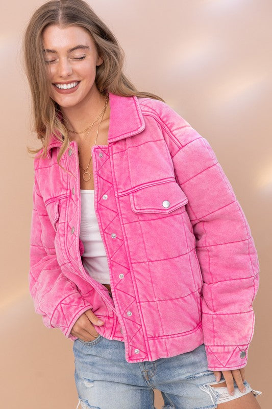 STONE QUILTED JACKET