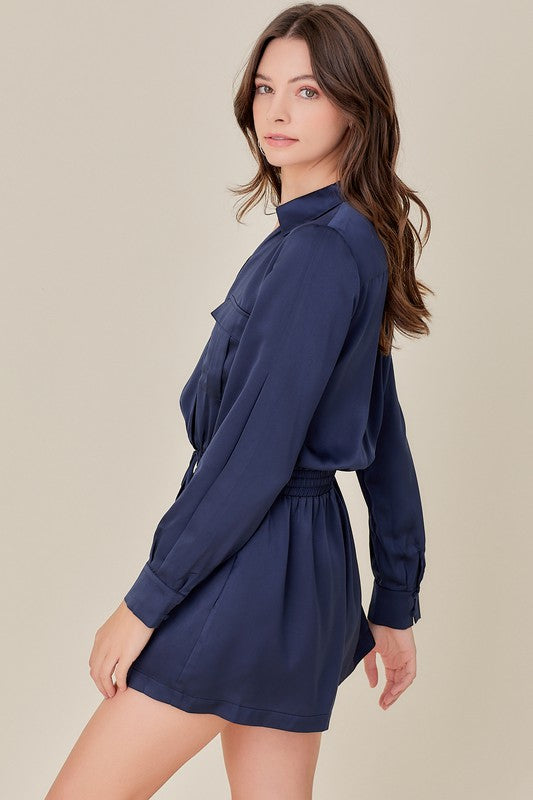 POLLY SATIN ROMPER