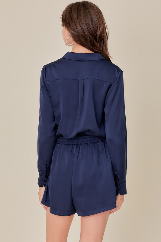 POLLY SATIN ROMPER