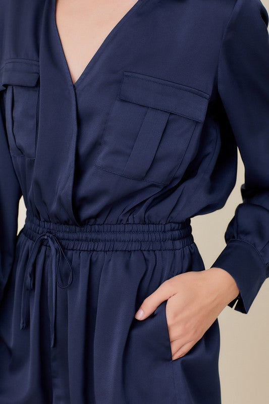 POLLY SATIN ROMPER