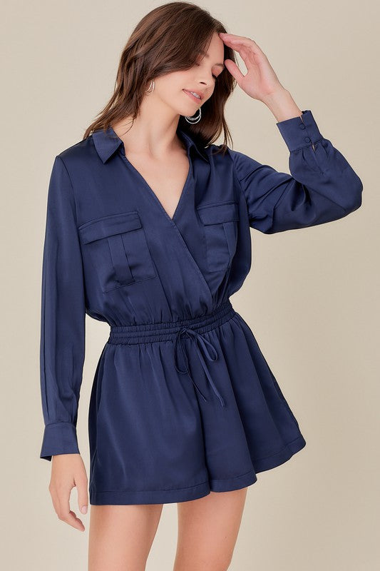 POLLY SATIN ROMPER