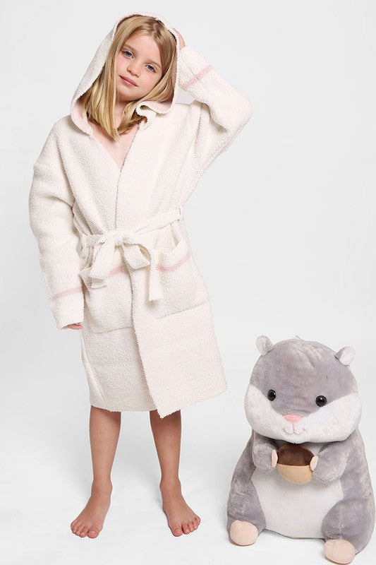 Children's Multi Print Luxury Soft Hooded Robe