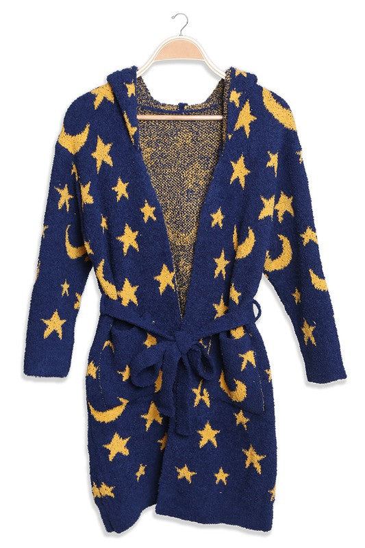 Children's Multi Print Luxury Soft Hooded Robe