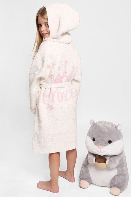 Children's Multi Print Luxury Soft Hooded Robe
