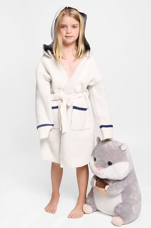 Children's Multi Print Luxury Soft Hooded Robe