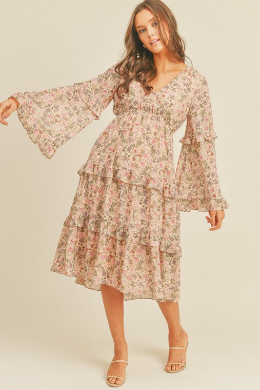 GWEN FLORAL MIDI