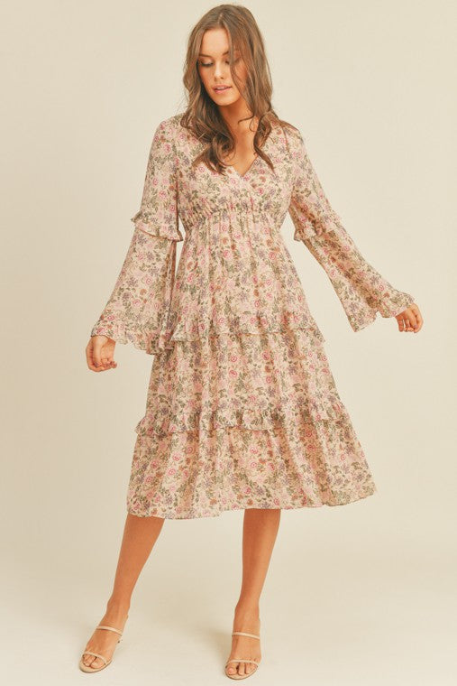 GWEN FLORAL MIDI