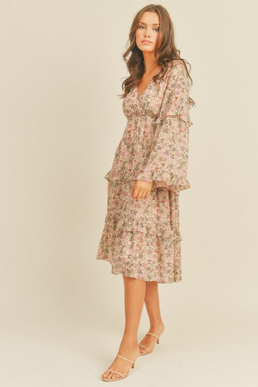 GWEN FLORAL MIDI