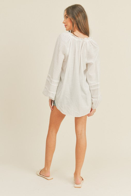 SOUTH BEACH BUTTON BLOUSE