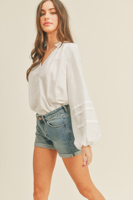SOUTH BEACH BUTTON BLOUSE