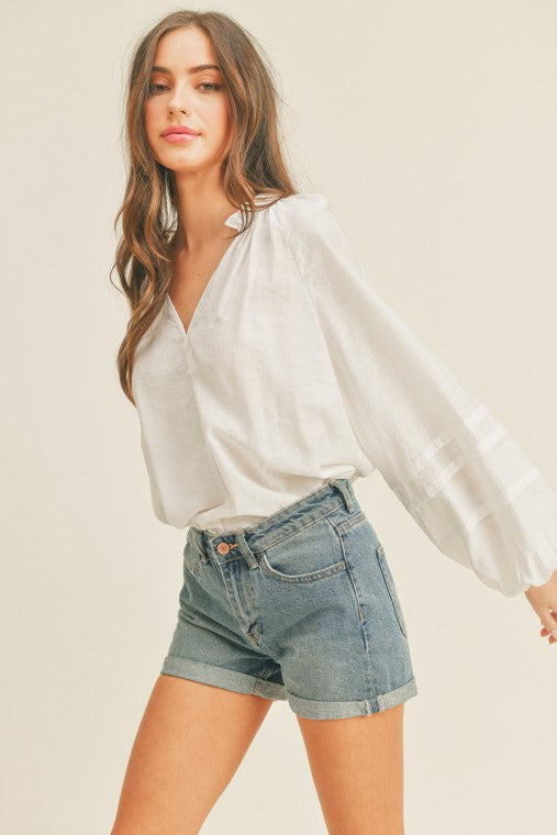 SOUTH BEACH BUTTON BLOUSE