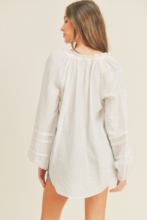 SOUTH BEACH BUTTON BLOUSE