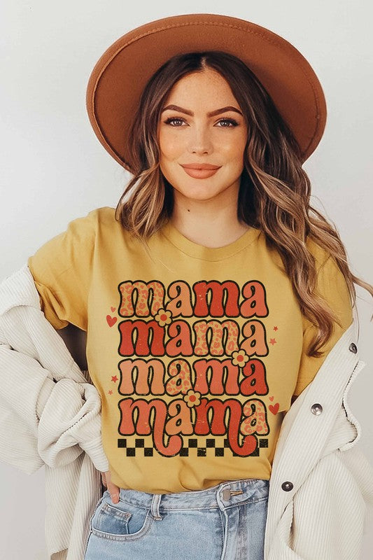 PINK LEOPARD MAMA GRAPHIC TEE