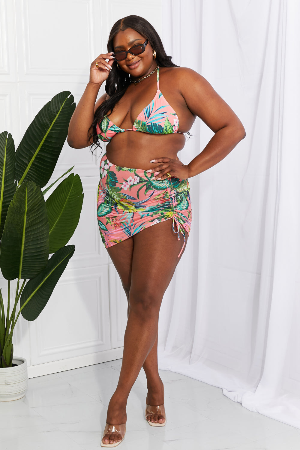 PARADISE AWAITS BIKINI SKIRT SET
