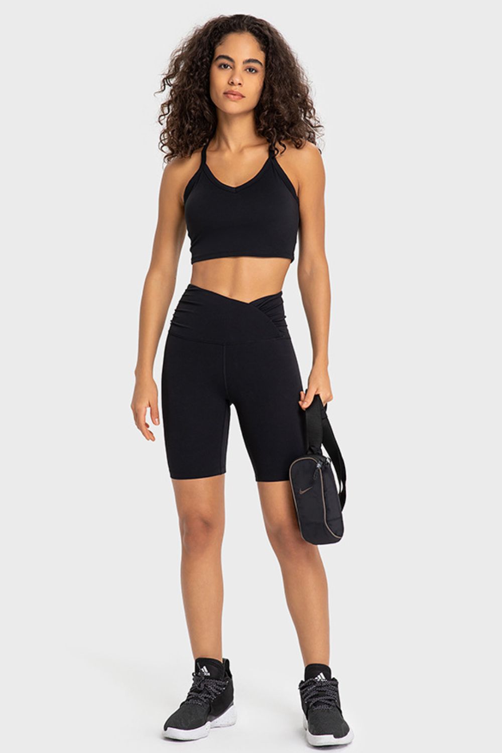V-WAIST BIKER SHORTS