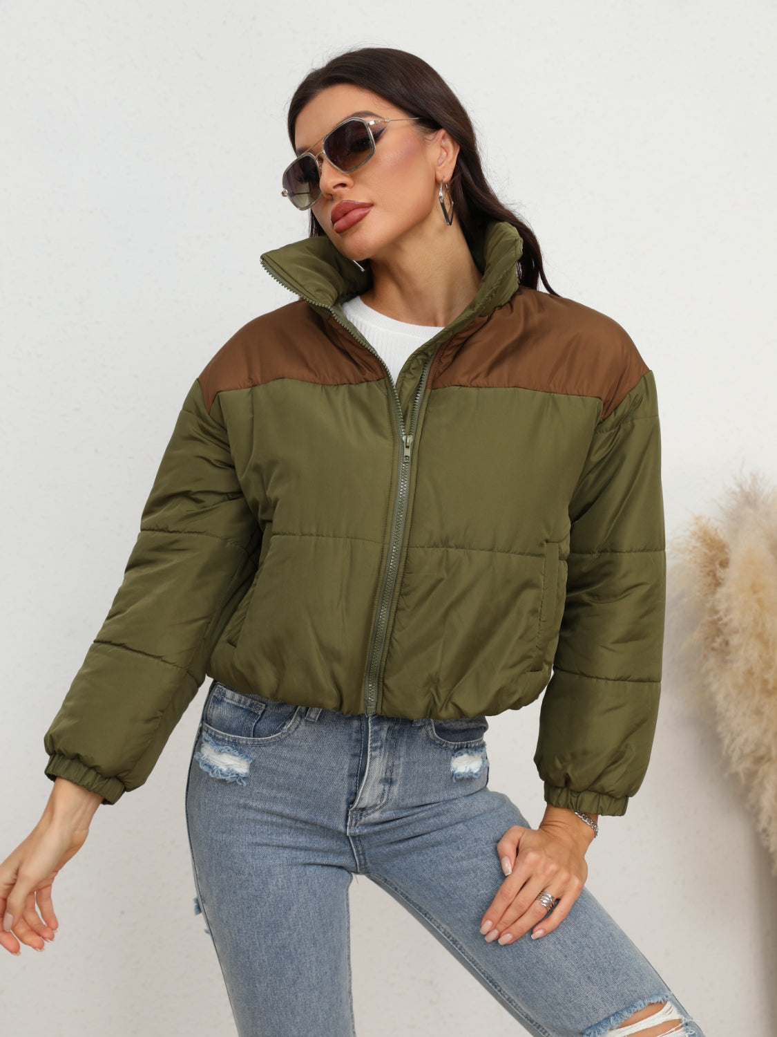 Jackson Mixed Media Puffer