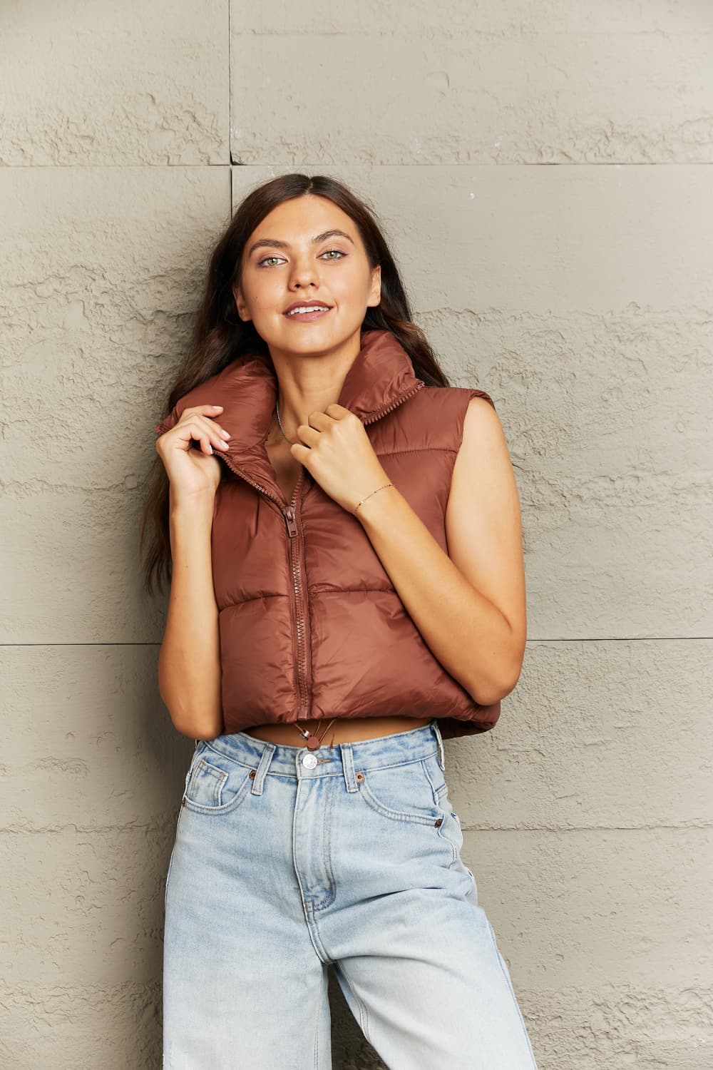 Darla Drawstring Puffer Vest