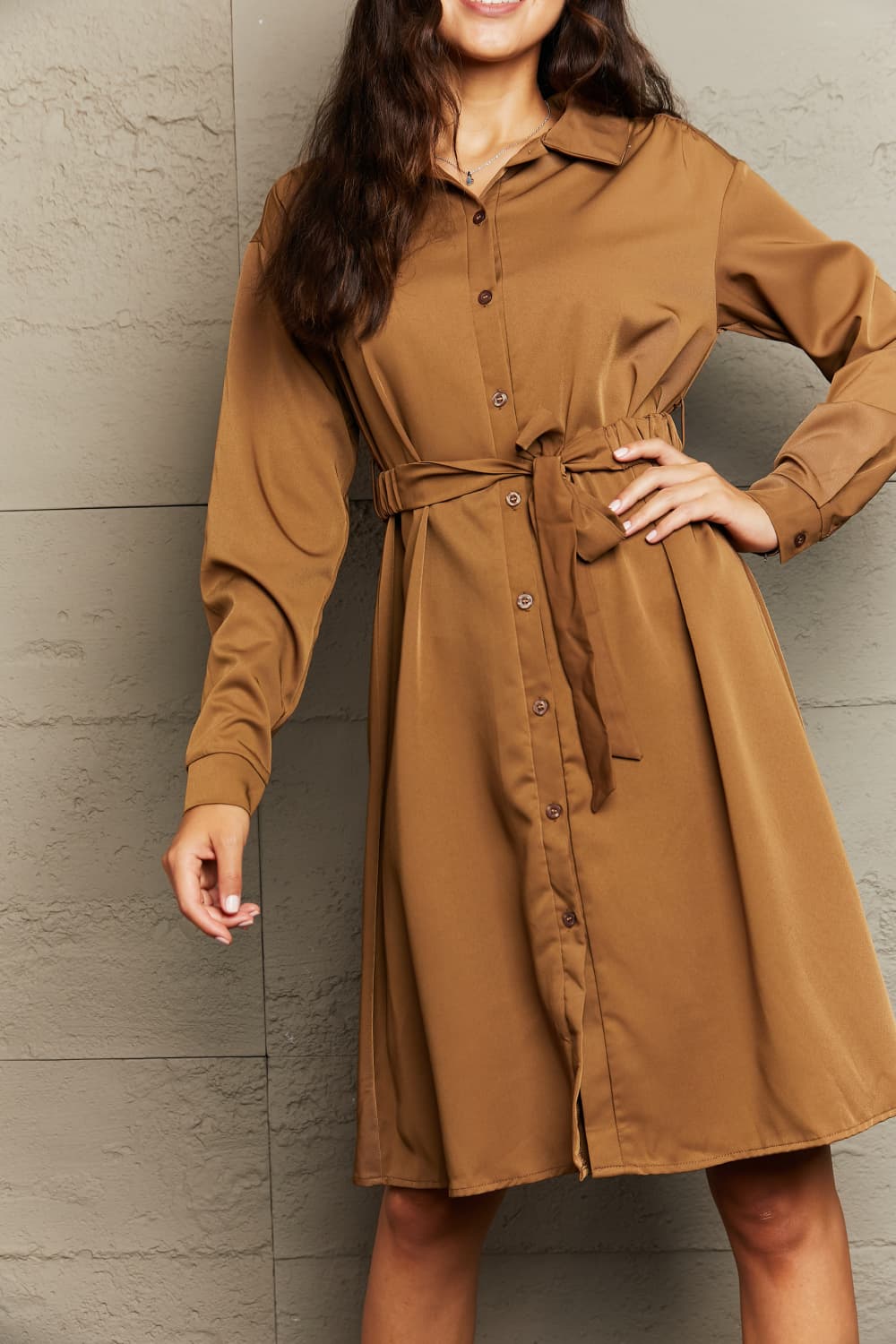 Char Button Down Dress