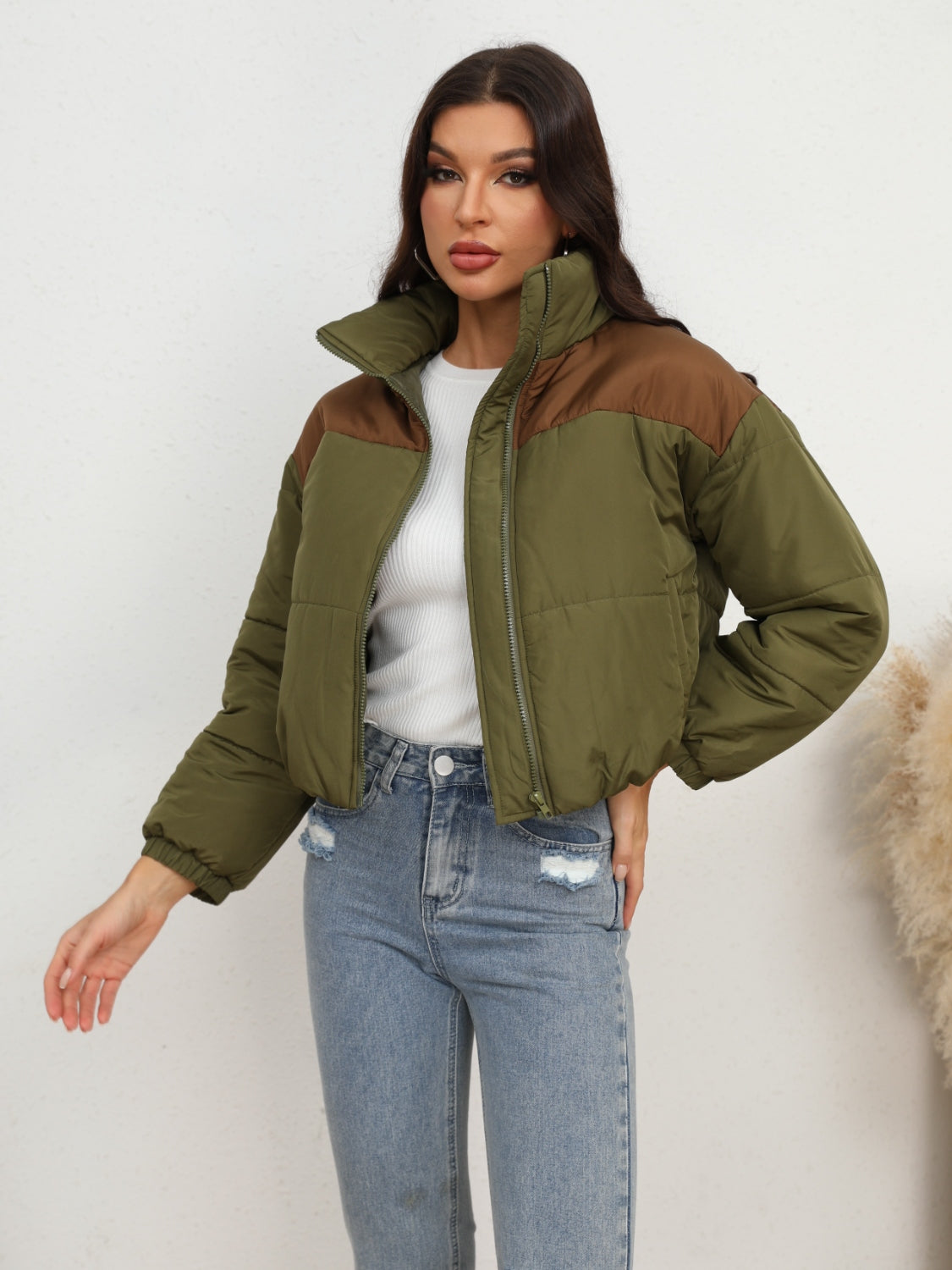 Jackson Mixed Media Puffer