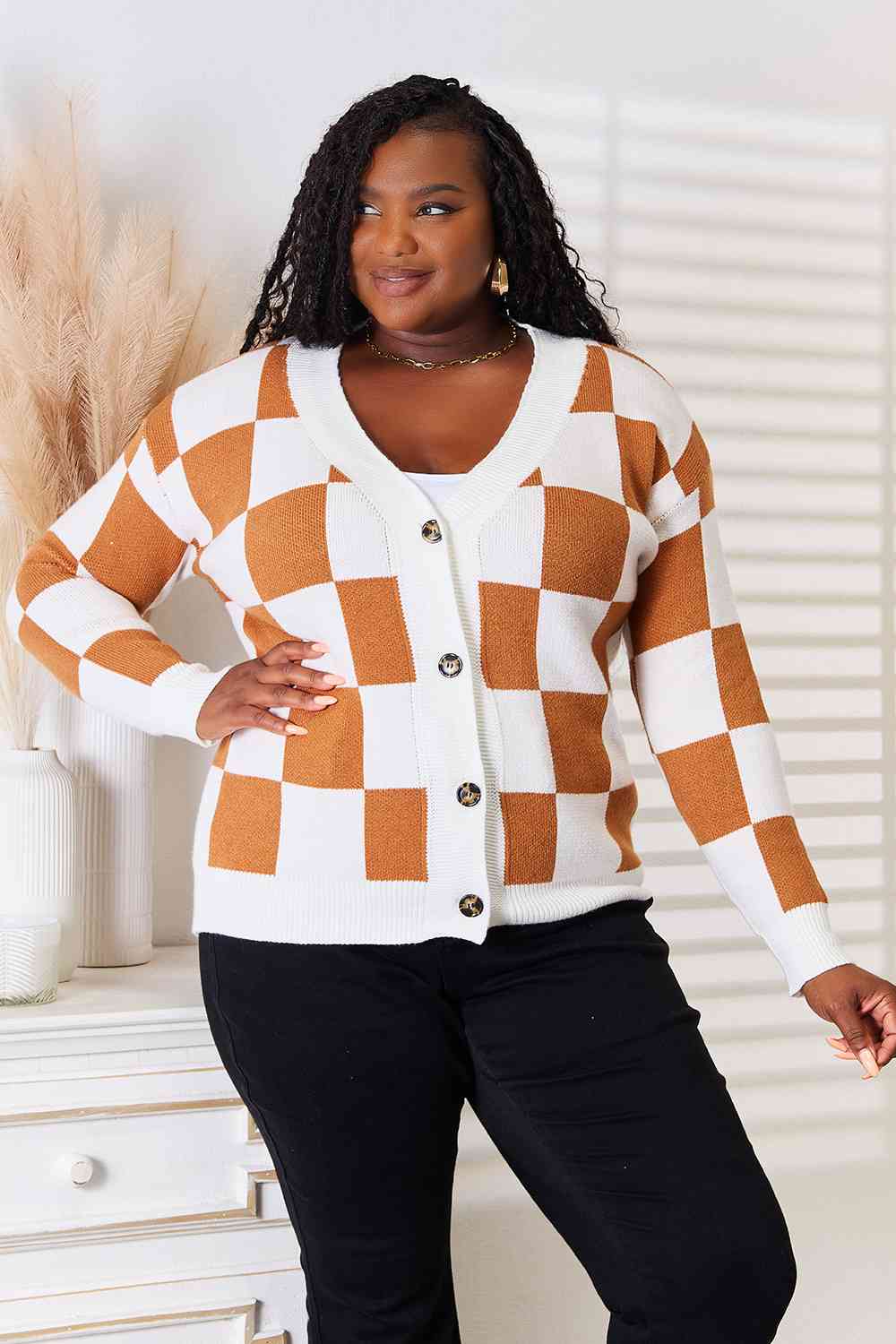Double Take Button-Up Cardigan