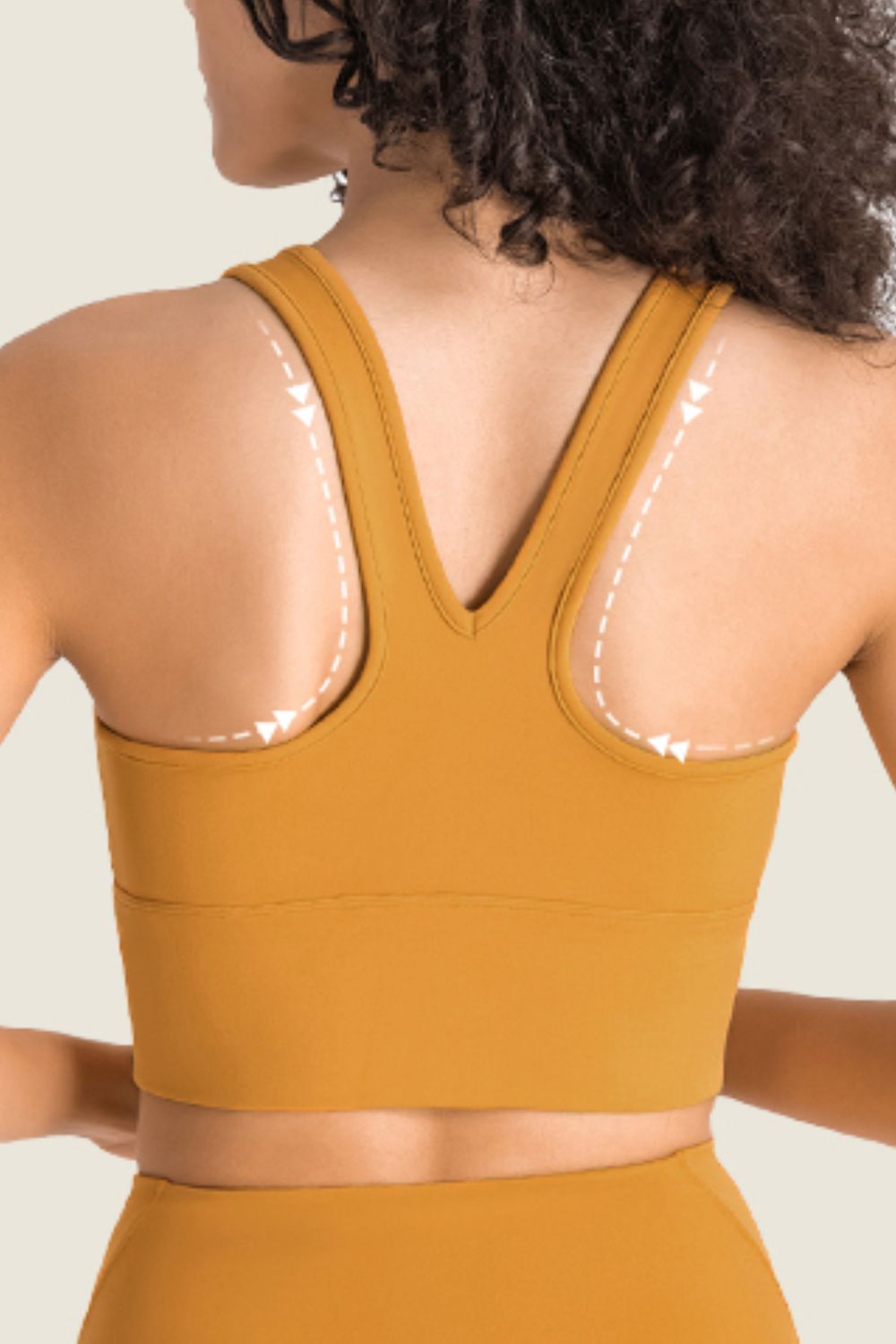 GATHERED HALTER SPORTS BRA