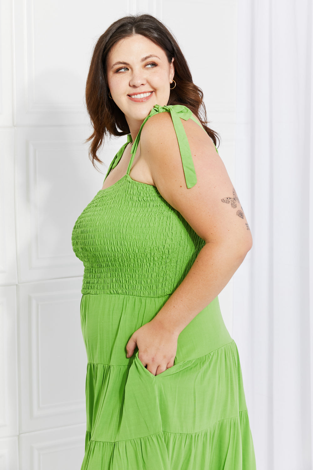 SOLSTICE SMOCKED DRESS