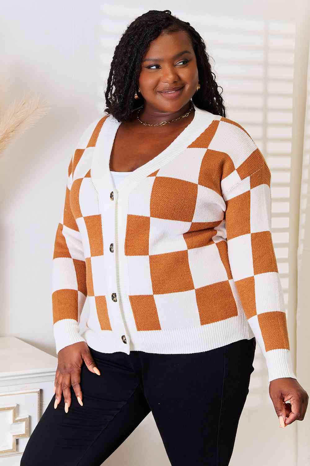 Double Take Button-Up Cardigan