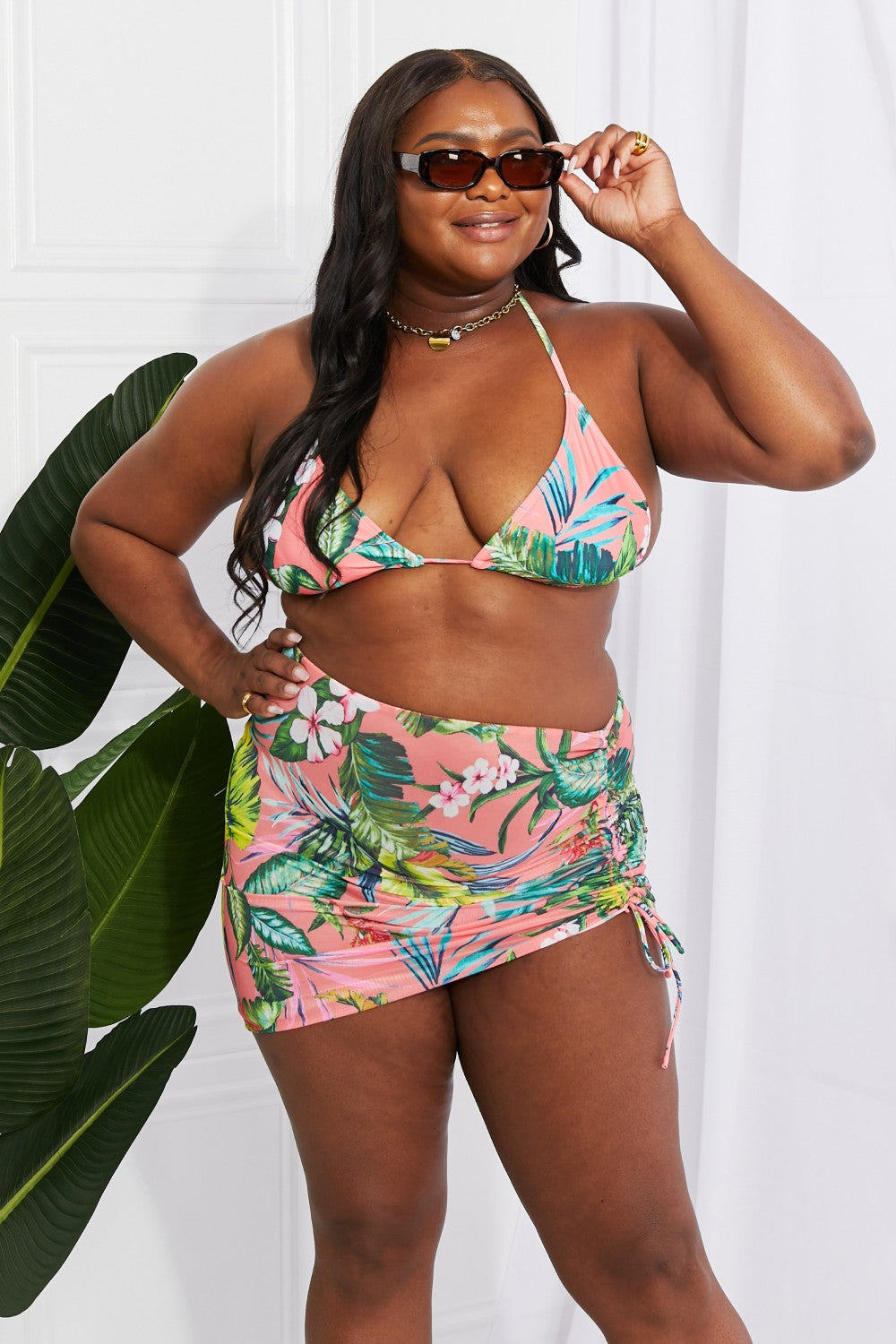 PARADISE AWAITS BIKINI SKIRT SET