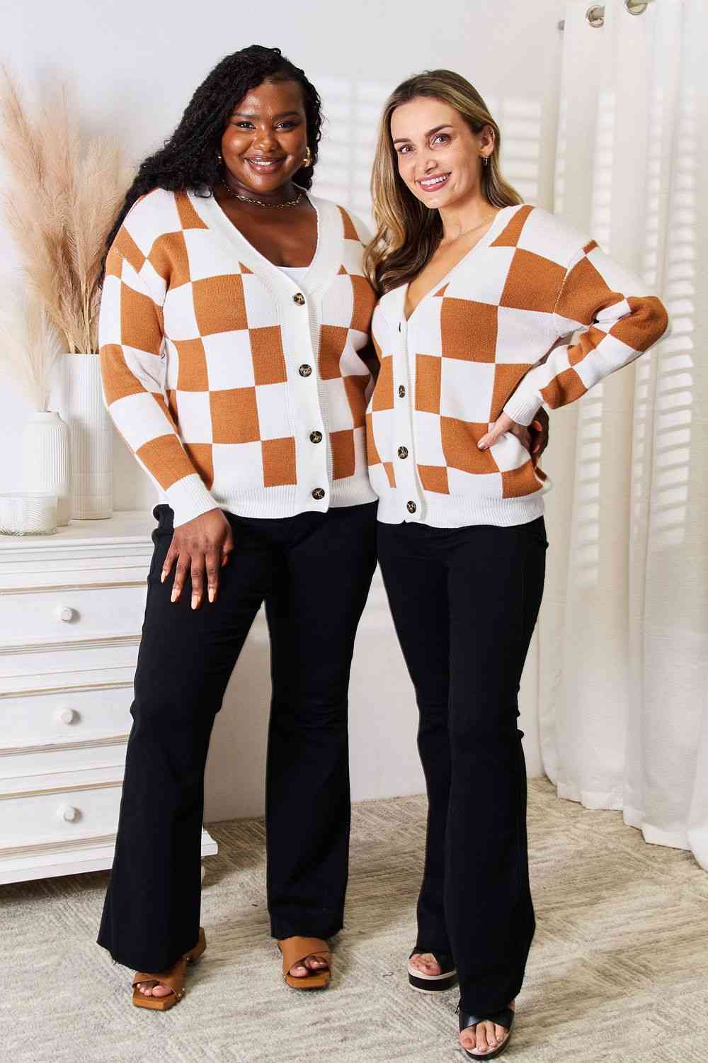 Double Take Button-Up Cardigan