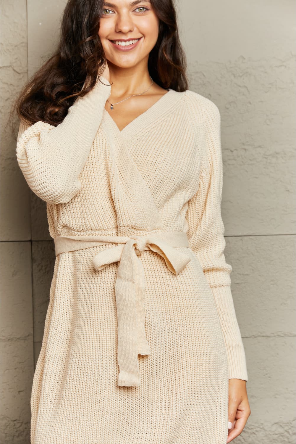 Jax Wrap Sweater Dress