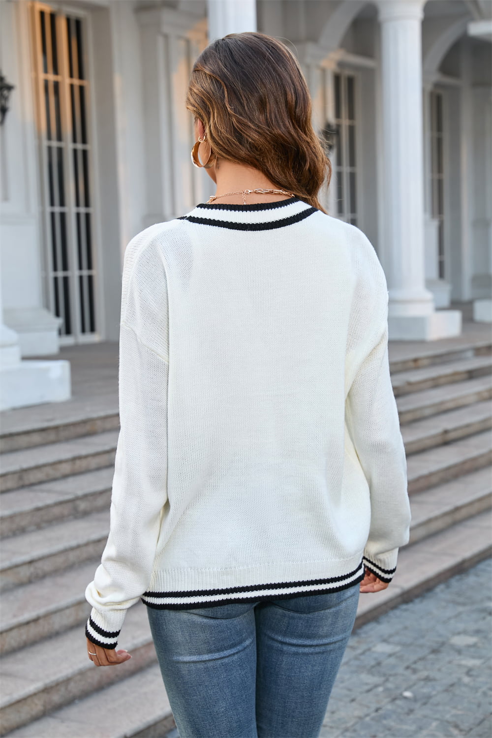Varsity Sleeve Cardigan