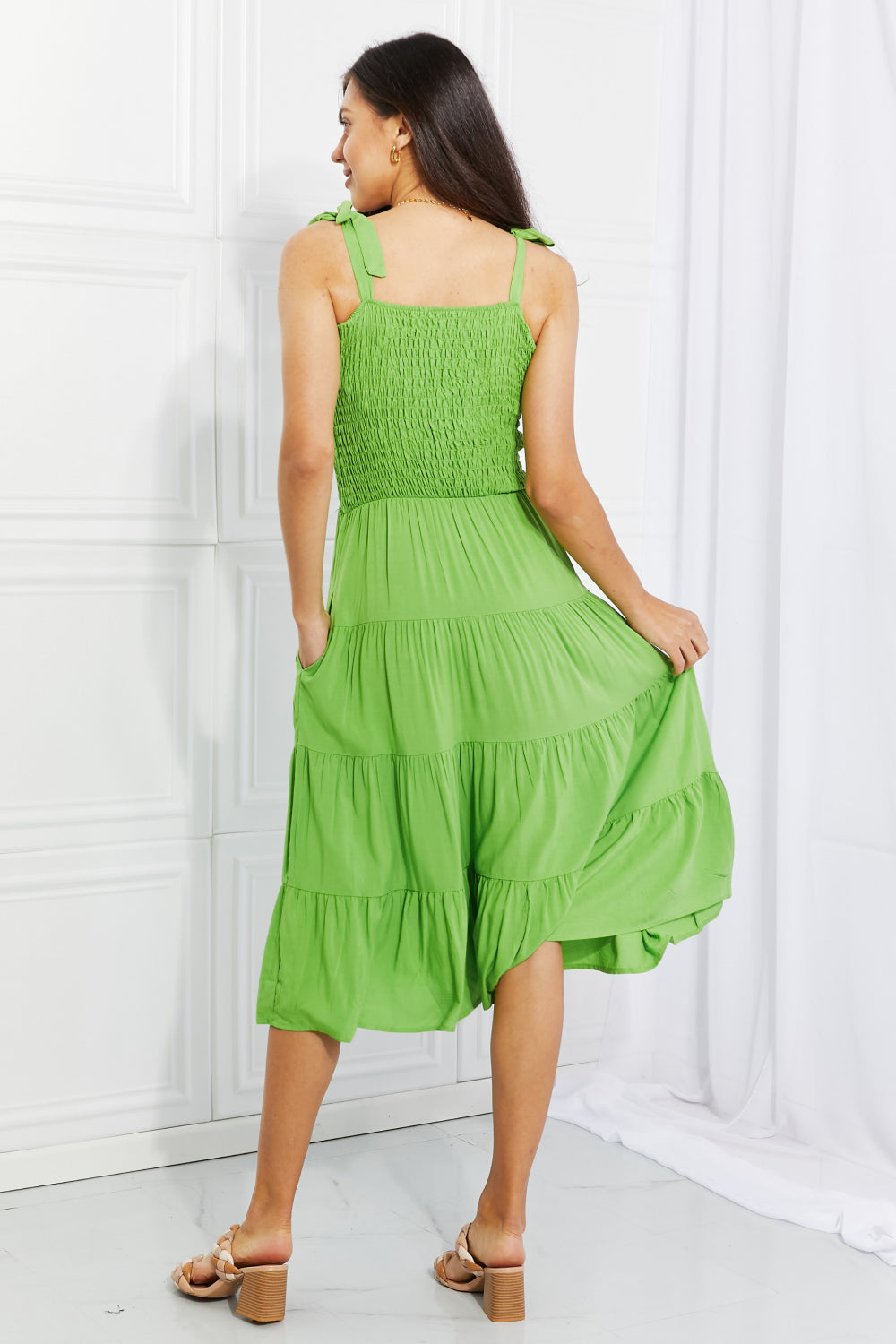 SOLSTICE SMOCKED DRESS