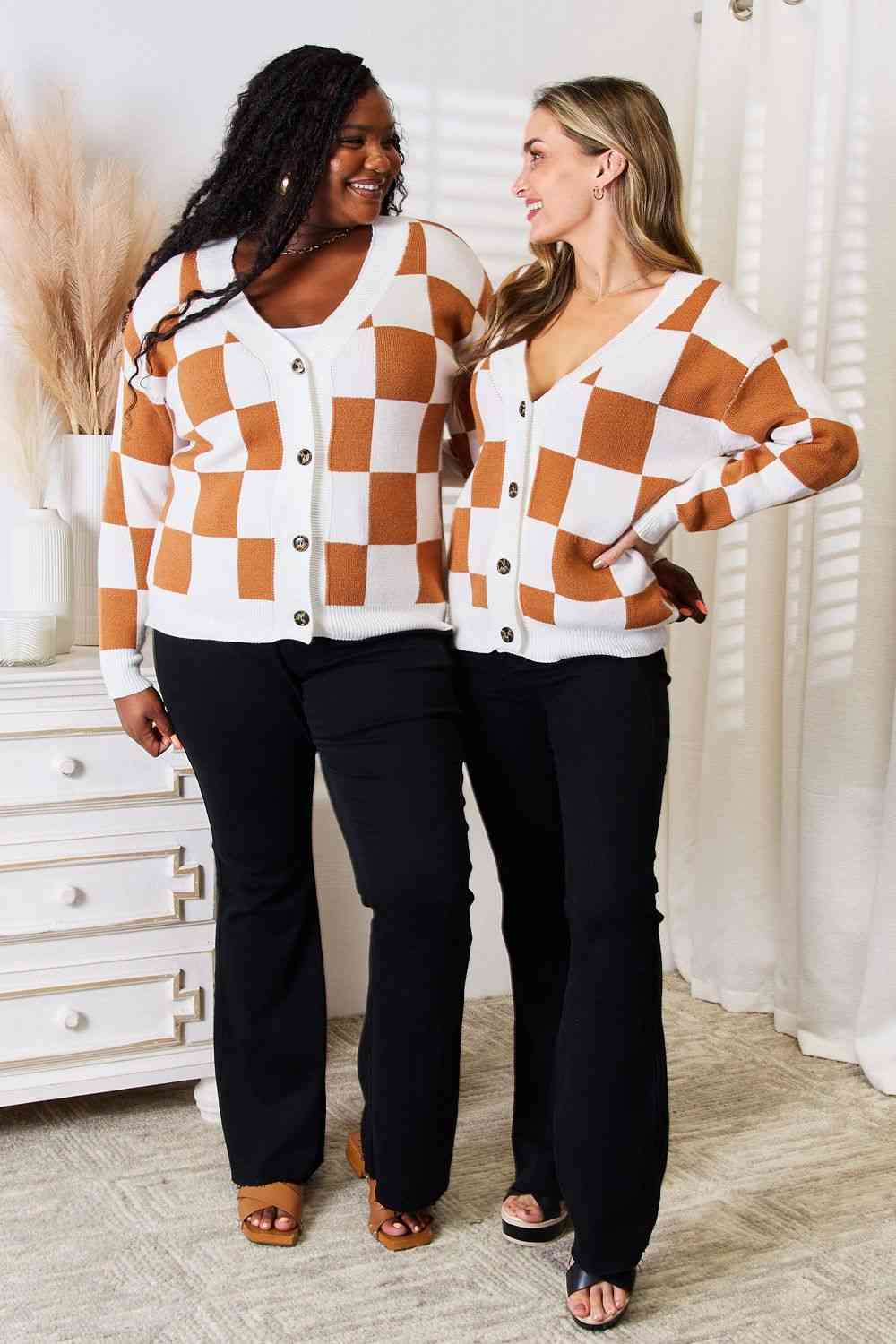 Double Take Button-Up Cardigan
