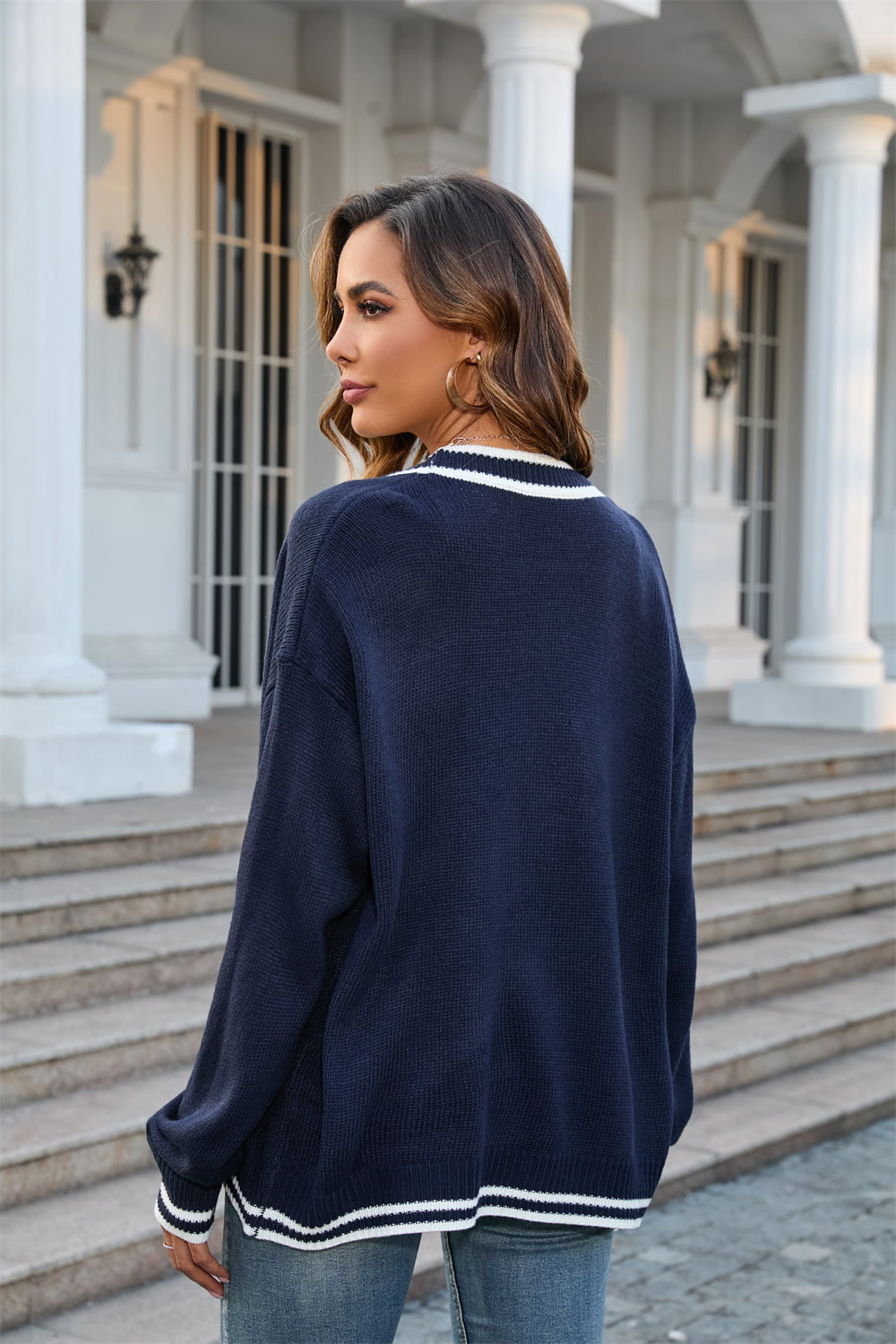 Varsity Sleeve Cardigan