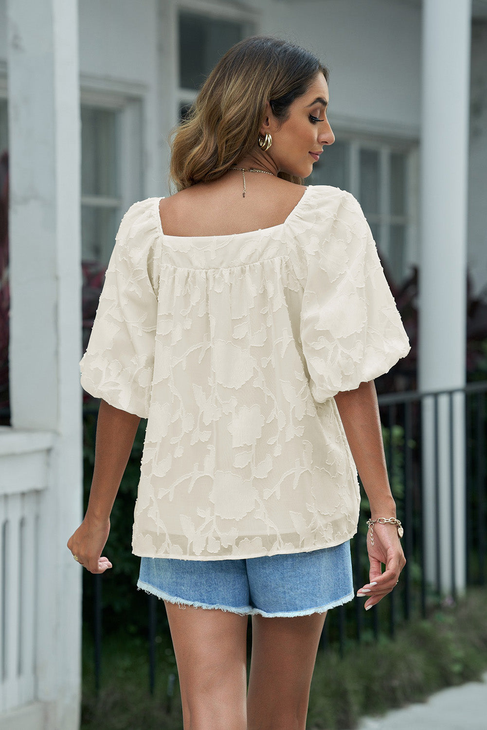 FRAME PUFF SLEEVE TOP