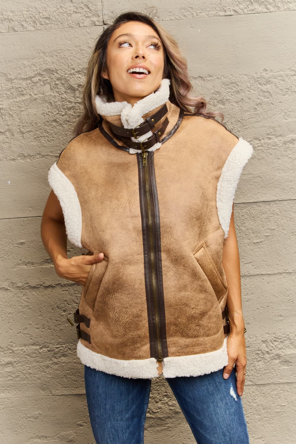 Snow On The Beach Sherpa Vest