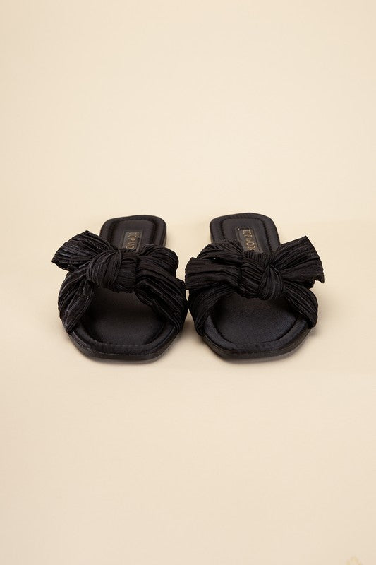 GEMMA BOW FLAT SLIDES