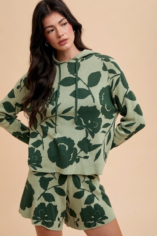 Annie  Top and Shorts Sweater Set