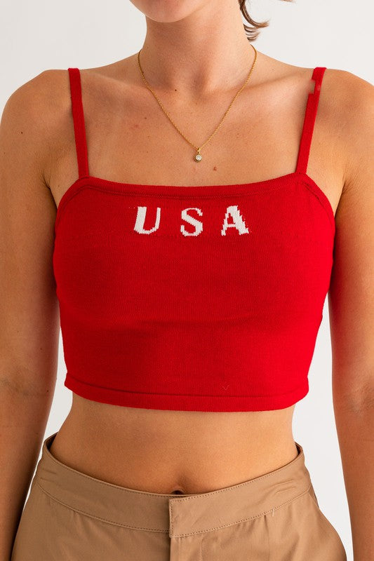 USA KNIT TNK TOP