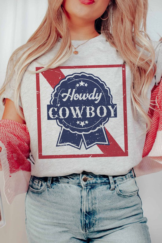 HOWDY COWBOY GRAPHIC TEE