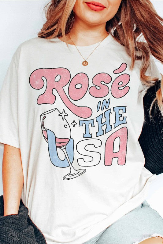 ROSE IN THE USA GRAPHIC TEE