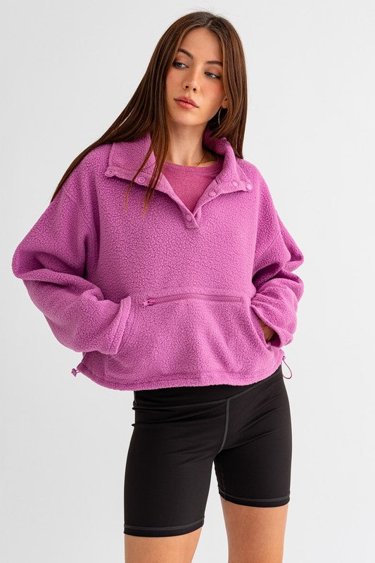 Beau Fleece Pullover Sweater