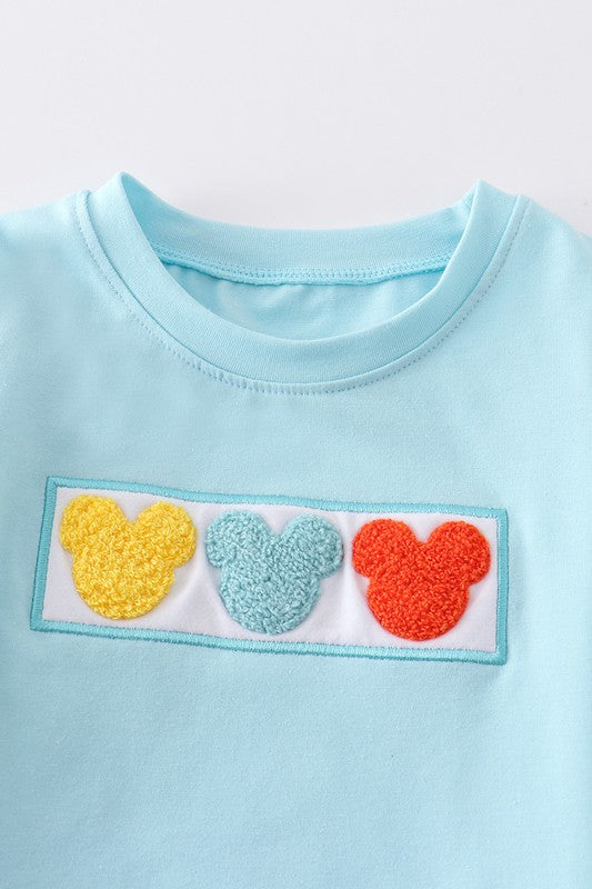 Blue character  top