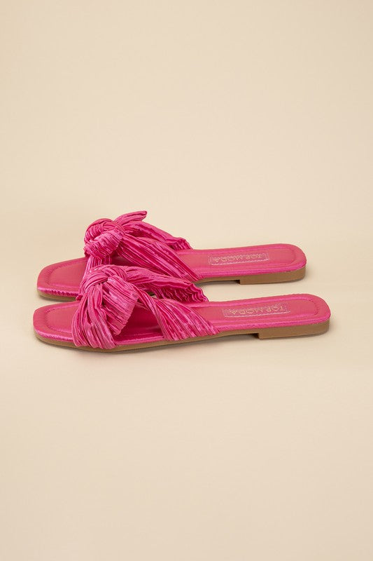 GEMMA BOW FLAT SLIDES