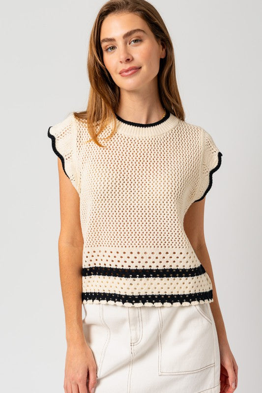 Carolina Ruffle Sleeveless Top