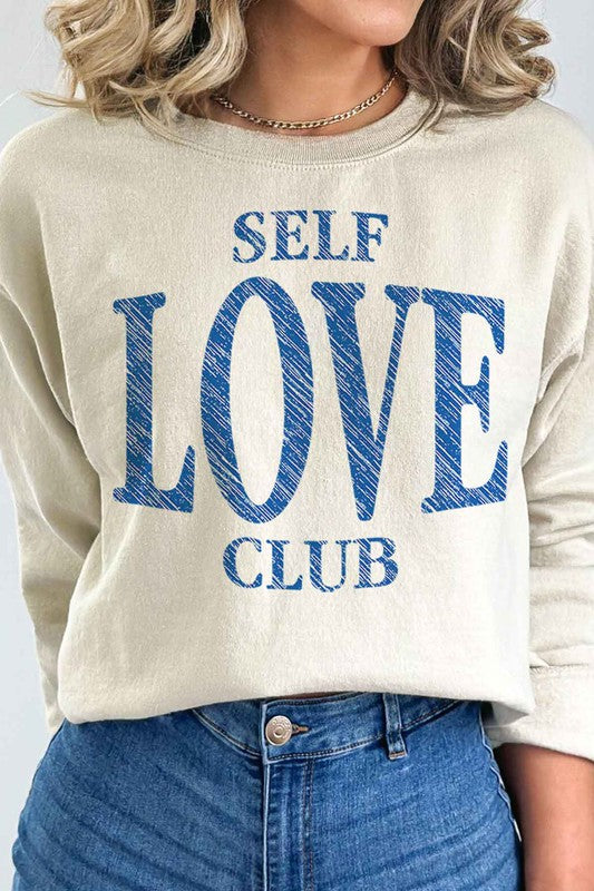 SELF LOVE CLUB GRAPHIC SWEATSHIRT